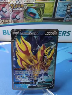 Zamazenta 163/172 Full Art Pokemon Brilliant Stars Card 2022 NM - Image 1