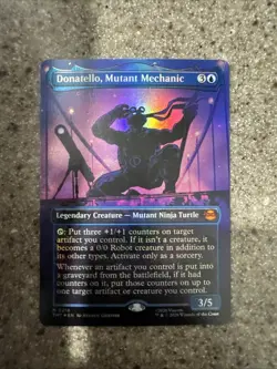 Donatello, Mutant Mechanic Borderless Foil Mythic MTG Ninja Turtles MINT - Image 1