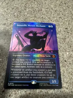 Donatello, Mutant Mechanic Borderless Foil Mythic MTG Ninja Turtles MINT - Image 2