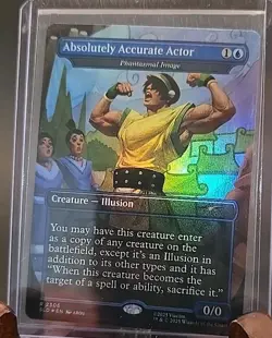 Absolutely Accurate Actor/Phantasmal Image Secret Lair Drop MTG Rainbow Foil NM - Image 3