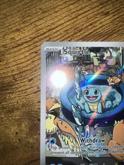 Pokemon Squirtle TCG Full Art Holo Card 148/142 Stellar Crown Illustration Rare - Image 2
