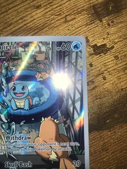 Pokemon Squirtle TCG Full Art Holo Card 148/142 Stellar Crown Illustration Rare - Image 3