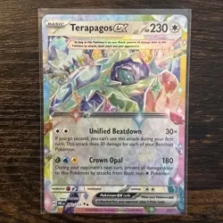 Pokemon TCG Terapagos EX 128/142 Stellar Crown Pack, Fresh NM Condition - Image 1