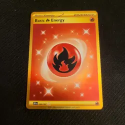 Pokemon TCG Gold Basic Fire Energy 230/197 Obsidian Flames Hyper Rare Card - Image 1