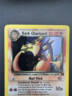 Dark Charizard 4/82 Holo Rare Team Rocket Pokemon Unlimited Holo Lightly Played - Image 4