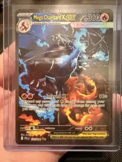 Pokemon TCG Phantasmal Flames Mega Charizard X ex 125/094 SIR - Image 1