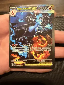 Pokemon TCG Phantasmal Flames Mega Charizard X ex 125/094 SIR - Image 3