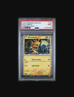 2023 POKEMON MEW EN-151 ZAPDOS EX BOX #125 ELECTABUZZ PSA 9 - Image 1