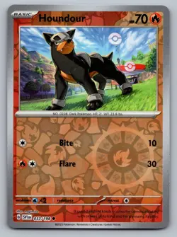 Pokemon TCG Scarlet & Violet Base Set Houndour 033/198 Reverse Holo - Image 1