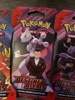 Destined Rivals Sleeved Booster Packs FULL PACK ART SET Pokemon SEALED Set Of 4 - Image 4