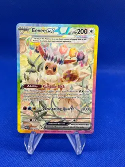 Pokemon Prismatic Evolutions Eevee ex 167/131 Special Illustration Rare Alt Art - Image 1