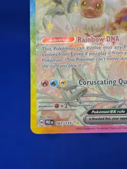 Pokemon Prismatic Evolutions Eevee ex 167/131 Special Illustration Rare Alt Art - Image 5