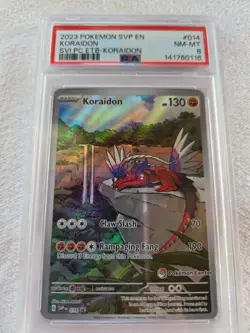 KORAIDON POKEMON CENTER- # 014- 2023 SVP EN - PSA NM -MINT 8 - Image 3