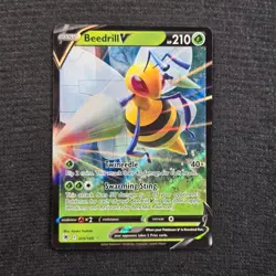 Pokemon Astral Radiance Beedrill V Rare 001 Near Mint - Image 1