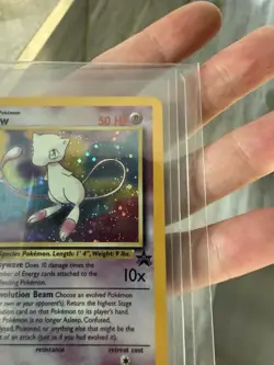 Pokemon Mew Holo 1999 Wizards of the Coast swirls 💫💫 NEAR MINT Black star ⭐ - Image 3