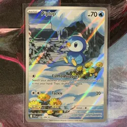 Pokemon Piplup Me02: Phantasmal Flames Illustration Rare Holo 098/094 70 HP Card - Image 1