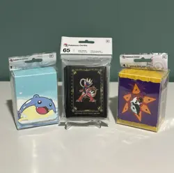 Pokemon Center Lot of 3 - Koraidon Sleeve, Spheal & Iron Moth Deck Boxes New - Image 1