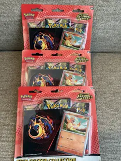 Pokemon Mega Evolution: Ascended Heroes Tech Sticker Collection - Charmander x3 - Image 1