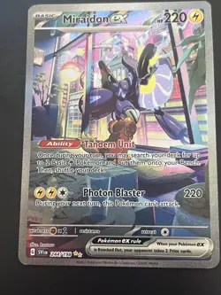 Miraidon ex 244/198 Special Illustration Rare Pokemon Scarlet Violet NM - Image 2