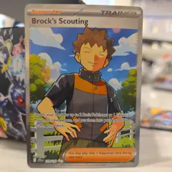Brock's Scouting 179/159 Sv09: Journey Together Holo Trainer NM pokemon - Image 1