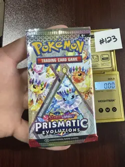 VERY HEAVY! GOD PACKUUU 22.22g Prismatic Evolutions Pokemon TCG Booster (SEALED) - Image 2