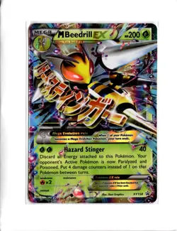 Pokemon TCG M Beedrill EX Promo XY Promos XY158 - Image 1