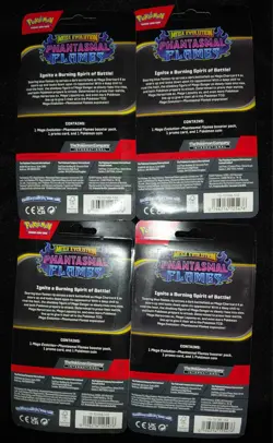 Pokemon TCG: Phantasmal Flames Promo Blister Pack (Sealed) Lot of 4 packs - Image 2