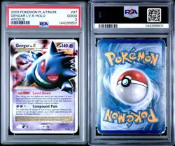 2009 POKEMON PLATINUM ARCEUS #97 GENGAR LV.X-HOLO PSA 2 Low Pop! - Image 3