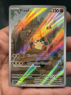 Pokemon TCG Klawf Illustration Rare SV01: Scarlet & Violet Base Set 217/198- NM - Image 1