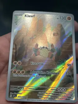 Pokemon TCG Klawf Illustration Rare SV01: Scarlet & Violet Base Set 217/198- NM - Image 2