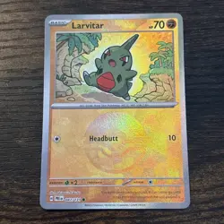 Pokemon Prismatic Evolutions Larvitar 047/131 (Pokeball Pattern) Holo - Image 1