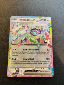 Pokemon TCG - Terapagos ex 128/142 Play Stamped Prize Pack Series 6 Holo - Image 1