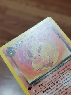 MP Dark Flareon Team Rocket First 1st Edition 35/82 Pokemon - Image 2