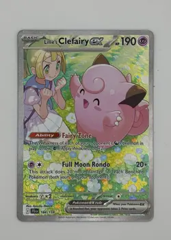 2025 Pokemon JTG En #184 Lillie's Clefairy Ex - Image 2