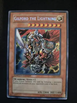 GILFORD THE LIGHTNING - CT2-EN001 - SECRET RARE - PROMO - 2005 - YuGiOh - Image 1
