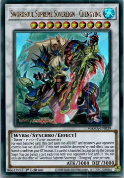 Yugioh Swordsoul Supreme Sovereign - Chengying MAMA-EN039 1st Edition Ultra Rare - Image 1