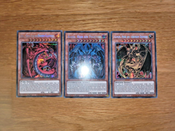 Yugioh Uria Hamon Raviel Set MP21 GX Gotterkarten Secret Rare Deutsch 1. Auflage - Image 1