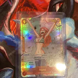 One Piece Nami Character Foil OP01-016 2000 Power PROXY CARD - Image 1