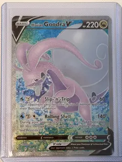 Hisuian Goodra V - 187/196 - Lost Origins -Full Art Ultra Rare Pokemon Card - LP - Image 1