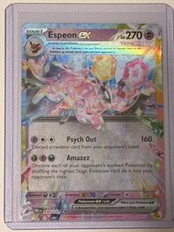 Pokemon TCG Espeon EX Double Rare Prismatic Card 034/131 Mint Condition - Image 1