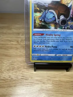 Pokemon Blastoise 017/078 Pokemon GO LP Holo 2022 Pokemon Card 170 HP Stage 2 - Image 3