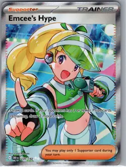 Emcee's Hype 220/182 SV10: Destined Rivals - Pokemon Card - NM - Image 1