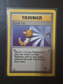 Pokemon TCG Trainer Scoop Up Base Set 2 Rare Unlimited Card 107/130 - Image 1