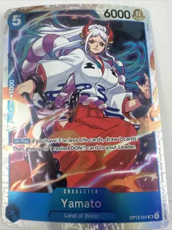 Yamato OP13-054 SR ONE PIECE Tcg Card Game NM Blue - Image 1