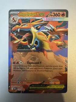 Pokemon TCG Mega Charizard Y EX Black Star Promo Card 030 - tin fresh NM - Image 1