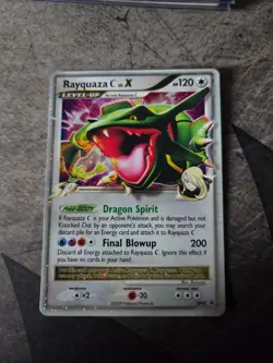 Rayquaza C LV.X DP47 Black Star Promo Holo Rare MP/LP Pokemon Card TCG - Image 1