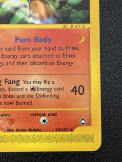 Entei Aquapolis Non-Holo Rare MP Pokemon TCG Cards 10/147 - Image 4