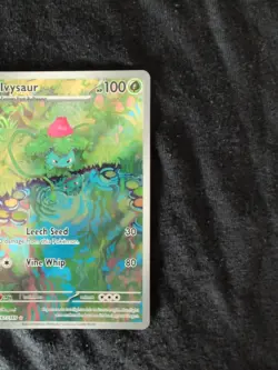 Pokemon TCG Ivysaur Scarlet Violet-151 Holo Card 167/165 IR English NM - Image 2