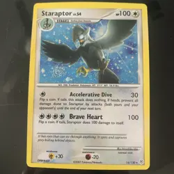 Staraptor 16/130 Holo Rare Diamond and Pearl Pokemon Card - Image 1