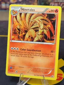 Ninetales 21/113 Rare Black & White: Legendary Treasures Pokemon Card - Image 1
